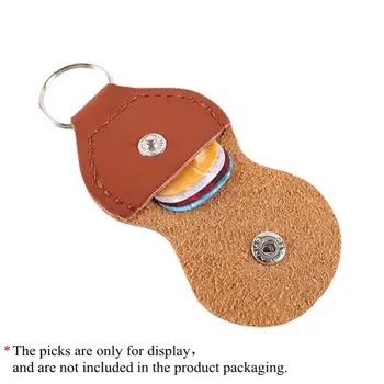 עור PU מרים גיטרה מחזיק תיק מחזיק מפתחות יוקליילי בס מרים Plectrum תיק כלי סיוע