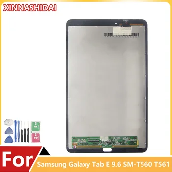 100% נבדקו עבור Samsung Galaxy Tab E 9.6 SM-T560 T560 T561 מסך מגע חיישן זכוכית דיגיטלית + תצוגת Lcd לוח הרכבה