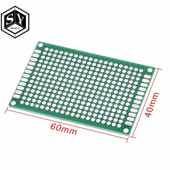 10PCS 4x6cm צד כפול נחושת טיפוס pcb 4*6 לוח אוניברסלי לוח Arduino