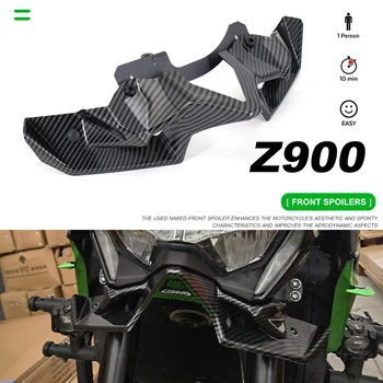 סיבי פחמן אופנוע Z 900 עירומה מול ספוילר Winglet אווירודינמי אגף הערכה ספוילר חדש קוואסאקי Z900 2020 2021 2022