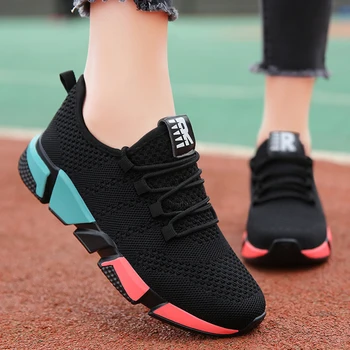 נעלי נשים נוחות לנשים לנשימה נעלי ספורט נשים נעלי נשים נעלי ריצה לנשים גודל 35-42