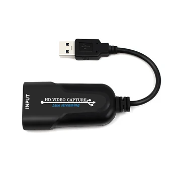 כרטיס לכידת וידאו HD נייד USB HDMI 1080P פלאסה דה וידאו אמין הזרמת מתאם עבור שידורים חיים הקלטת וידאו