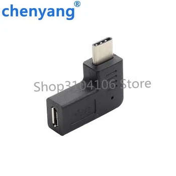 USB-C Type-C 3.1 זכר מיקרו USB 2.0 5Pin נקבה נתונים מתאם של 90 מעלות בזווית סוג מצמד מחבר המרפק עיצוב