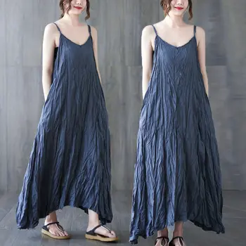 מנופחים בגדי נשים 2023 הקיץ עיצוב חופשי סלים קפלים Suspender שמלה לנשים מזדמנים שמלת קיץ Z1533