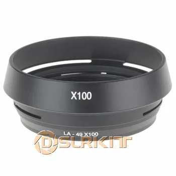 שחור 49mm עדשה מתאם טבעת + מתכת מכסה עדשה עבור פוג ' י Fujifilm X100 להחליף LH-X100