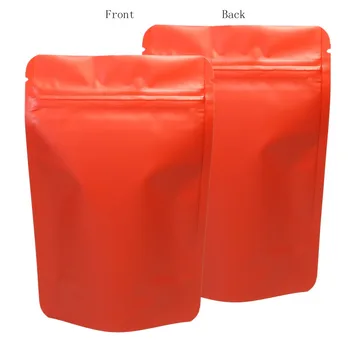 אדום שקיות אריזה 10x15cm (4x6in) איטום חום ממתקים אריזה שקית לעמוד שקיות נייר אלומיניום אטומה שקיות שימוש קפה
