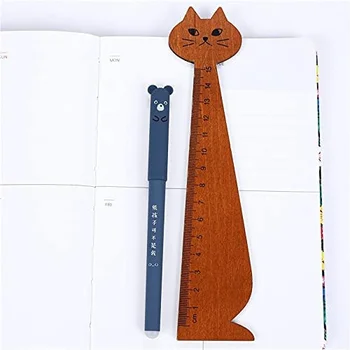 עט Kawaii חזיר דוב החתול בעכבר ניתן למחיקה ג 'ל עט ס ציוד משרדי מכשירי כתיבה מתנה 0.35 מ