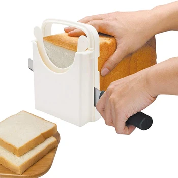 מתכוונן לחם חיתוך מדריך מתקפל כיכר טוסט מבצעה ידנית לחם חיתוך משק הבית מטבח אפייה כלים