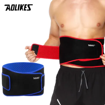 AOLIKES כושר הרמת משקולות, חגורת אימון חגורת המותניים אימון ספורט המותניים תמיכה כושר המותניים של חגורת גב כדורסל המותניים סד